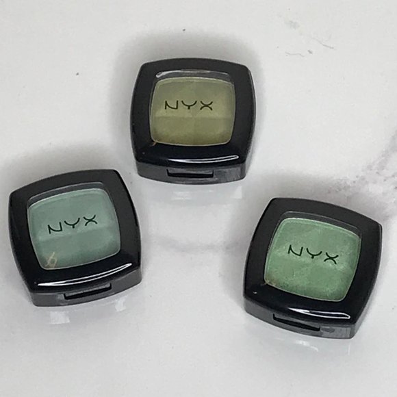 Lot 3 NYX Cosmetics Single Eyeshadows Green - Picture 3 of 3